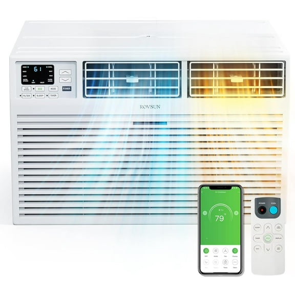 VINGLI Smart 10000 BTU Through the Wall Air Conditioner with Heat, Wall AC Unit & Heater Combo with Remote, APP & Voice Control & Timer Function, Compatible with Alexa/Google Assistant, 230V/60Hz