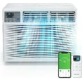 thumbnail image 1 of VINGLI Smart 12000 BTU Window Air Conditioner with WiFi, Energy Saving Window AC Unit with Remote & App Control, Timer Function & Easy Install Kit, for Rooms up to 550 Square Feet, 115V/60Hz, White, 1 of 7