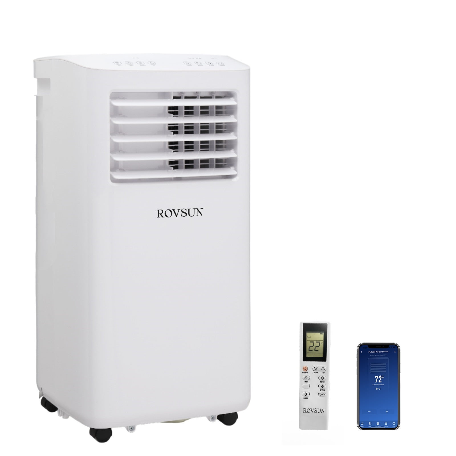 ROVSUN WiFi Enabled 10000BTU(ASHRAE) / 7100BTU(SACC) Portable Air