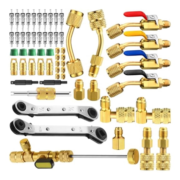 ROVTECT Curved Handle HVAC Wrenches 2 pcs for Access in Confined Air Conditioning Areas