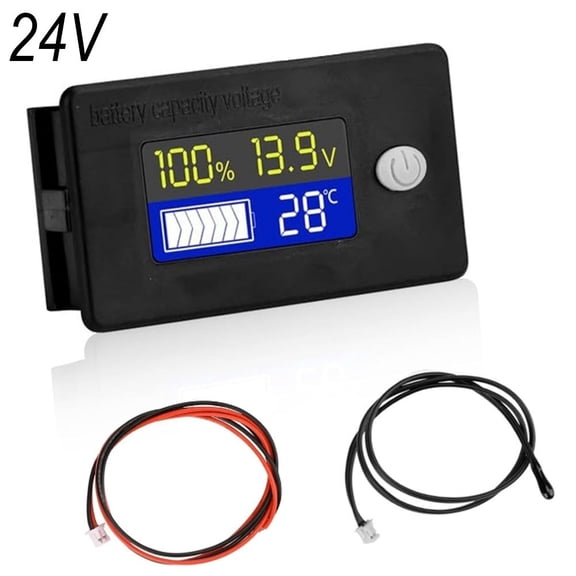 ROVTECT Multi Functional Battery Voltage Meter With Alarm And Temperature Sensor