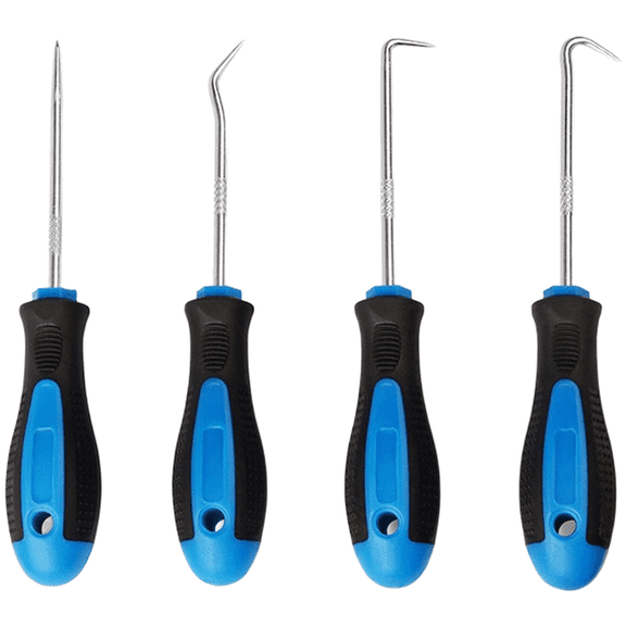 ROVTECT O Ring Seal Puller Hook Set 4Pcs For Auto Repair With Straight Bent Right