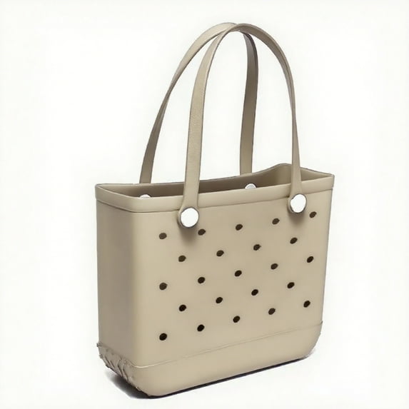 ROVTIULI 14x11.8x5 Inch Bag Fashionable Beach Bag Trendy Colors, Sturdy Handles Must-Have for Women & Moms