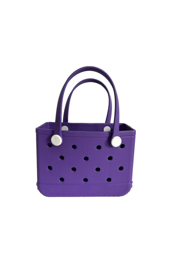 Kid Beach Bag Waterproof Summer Storage Basket Women Shopping Bag Picnic Rubber Jelly Tote Bag Kid Purses