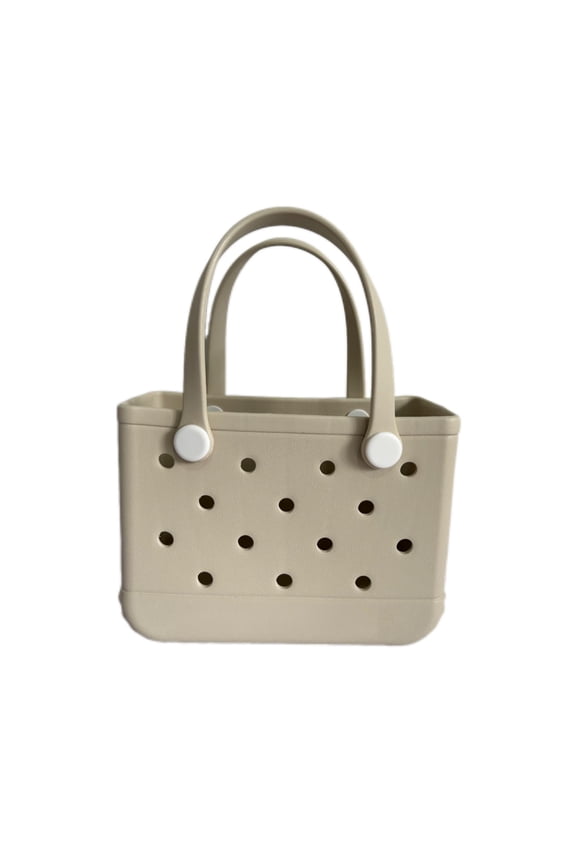 Kid Beach Bag Waterproof Summer Storage Basket Women Shopping Bag Picnic Rubber Jelly Tote Bag Kid Purses