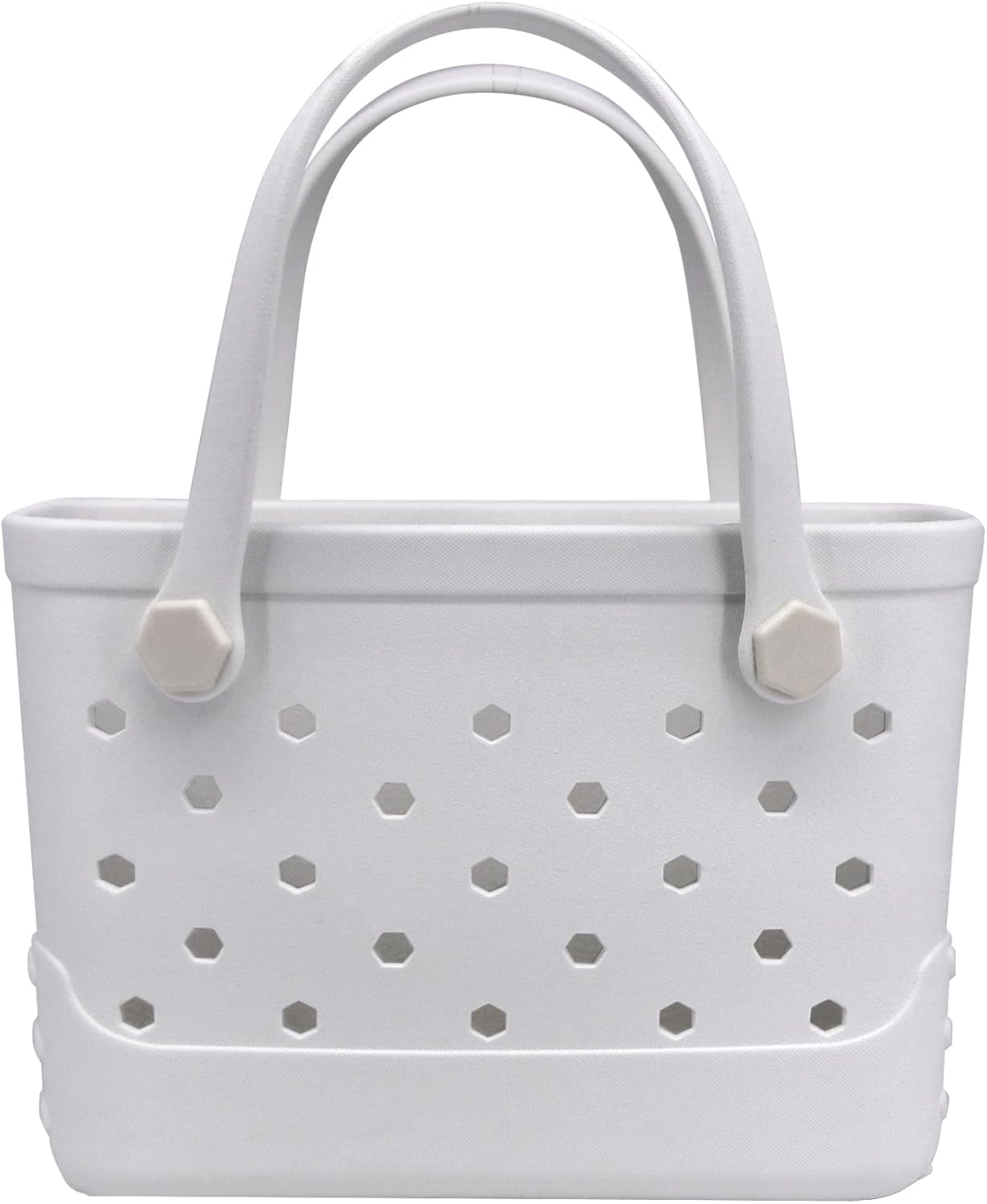 ROVTIULI Waterproof Sandproof Beach Bag for Women - Small Portable Plastic Rubber Tote, Washable Open Top Handbag for Outdoor Travel