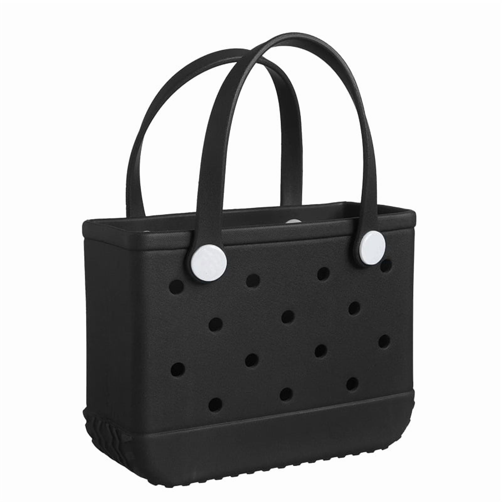 ROVTIULI Waterproof Sandproof Beach Tote Bag – Portable Plastic & Rubber Washable Bag for Women, Perfect for Beach, Pool, Boat, Travel, Sports, Groceries, Outdoor Getaways