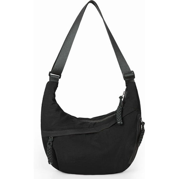 ROVTIULI  Women's Multi-Pocket Nylon Crossbody Purse - Large Hobo Shoulder Bag for Travel