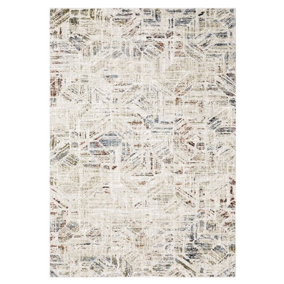 ROW by Oriental Weavers Gemma GEM08 - 2'3" x 7' Area Rug - in Beige/ Multi - Modern, Contemporary, Hallway, Entryway, Kitchen Rug