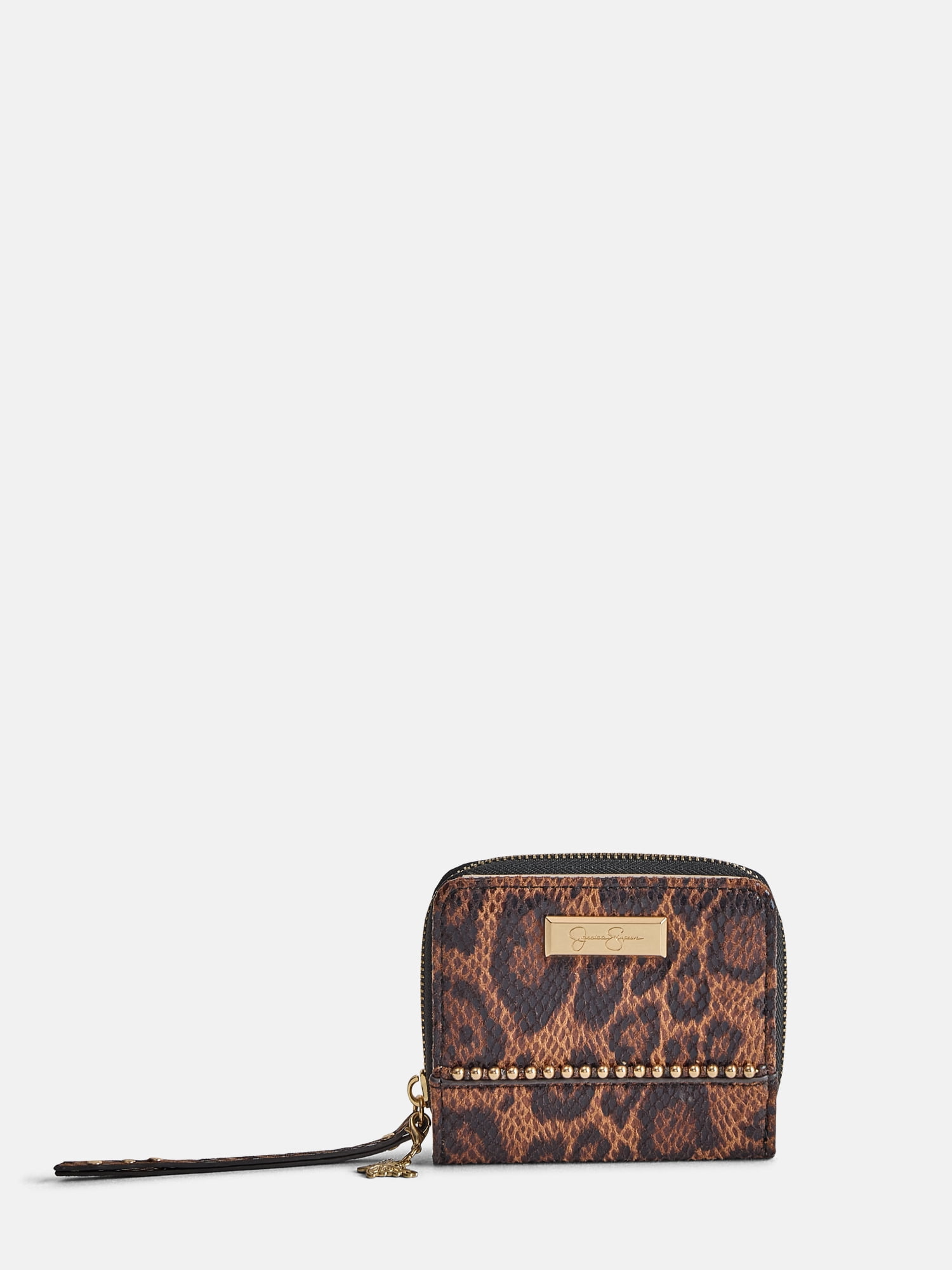 Jessica Simpson Women's Roxie Studded Wallet, Leopard
