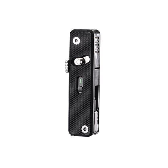 ROXON S504G Mini Flex Companion-7 in 1 Multitool EDC Pocket Knife with G10 Handle, Box Cutter, Short Sheepsfoot Blade, Short Scissors, Bottle & Can Opener, 4mm Bit, Tweezers and Toothpick