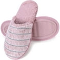 thumbnail image 1 of ROXONI Women Slipper Cozy Memory Foam, Indoor Outdoor Rubber Sole, 1 of 6
