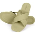 thumbnail image 1 of ROXONI Women Slippers Shower Pool Sandals Criss Cross Bathroom Quick Drying Slippers, 1 of 5