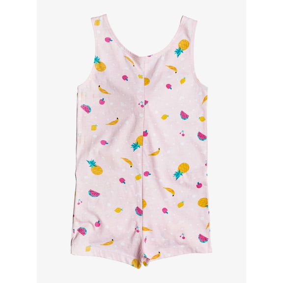 ROXY GIRLS ROMPER - REMEMBER SZ 5 - COVER UP FRUITS PINK GRAPHIC STRAPPY