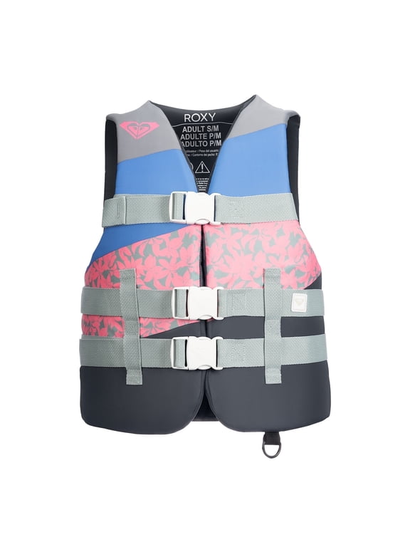 USCG Approved Women’s Life Vest, Light-Weight EPE Foam and Oversized Arm Holes, Three Belts with Quick-Release Buckles & D-Ring for Fishing and Boating – S/M Size