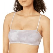 ROXY Womens Purple Stretch Tie Lined Reversible Strappy Sea & Waves Square Neck Swimsuit Top M