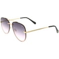 thumbnail image 1 of Roxy womens rimless aviator sunglasses, RS2000 Into The Sun - shiny gold, with pouch, 1 of 2