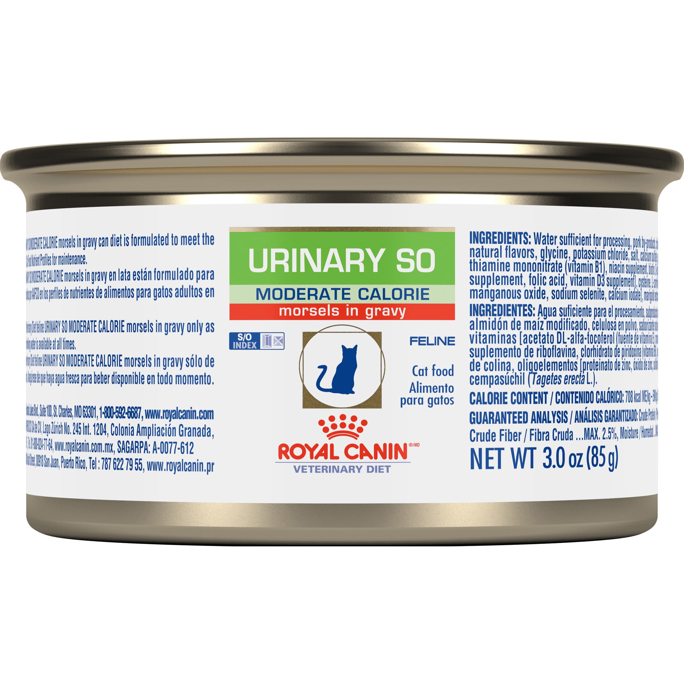 Royal Canin® Feline Urinary SO Moderate Calorie Morsels in Gravy Canned Cat Food, 3 oz
