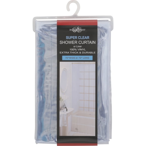 ROYAL CREST SUPER CLEAR SHOWER CURTAIN OR LINER 1 EA