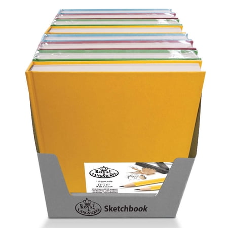 ROYAL HARDBOUND 5.5X8.5 FASH SKETCHBOOK 8 PIECE PDQ