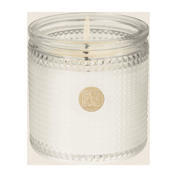 ROYAL LINEN Aromatique Textured Glass 6 oz Scented Jar Candle