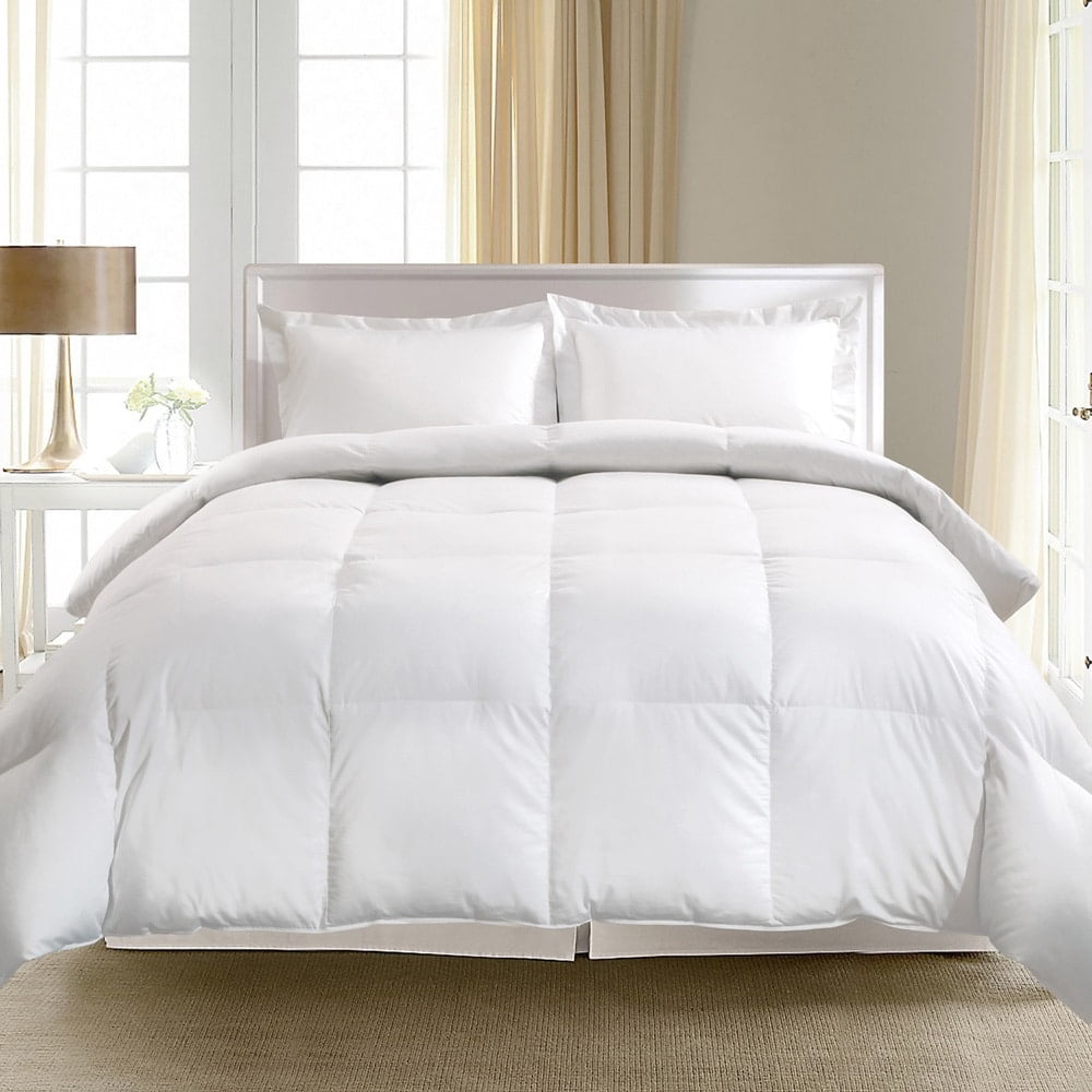 Full White Cotton Goose Down Comforter