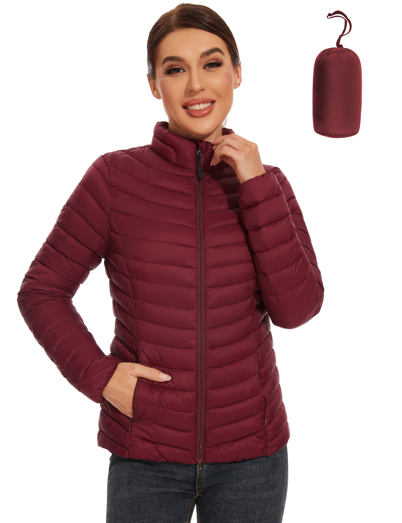 ROYAL MATRIX Women's Lightweight Packable Puffer Jacket Winter Warm