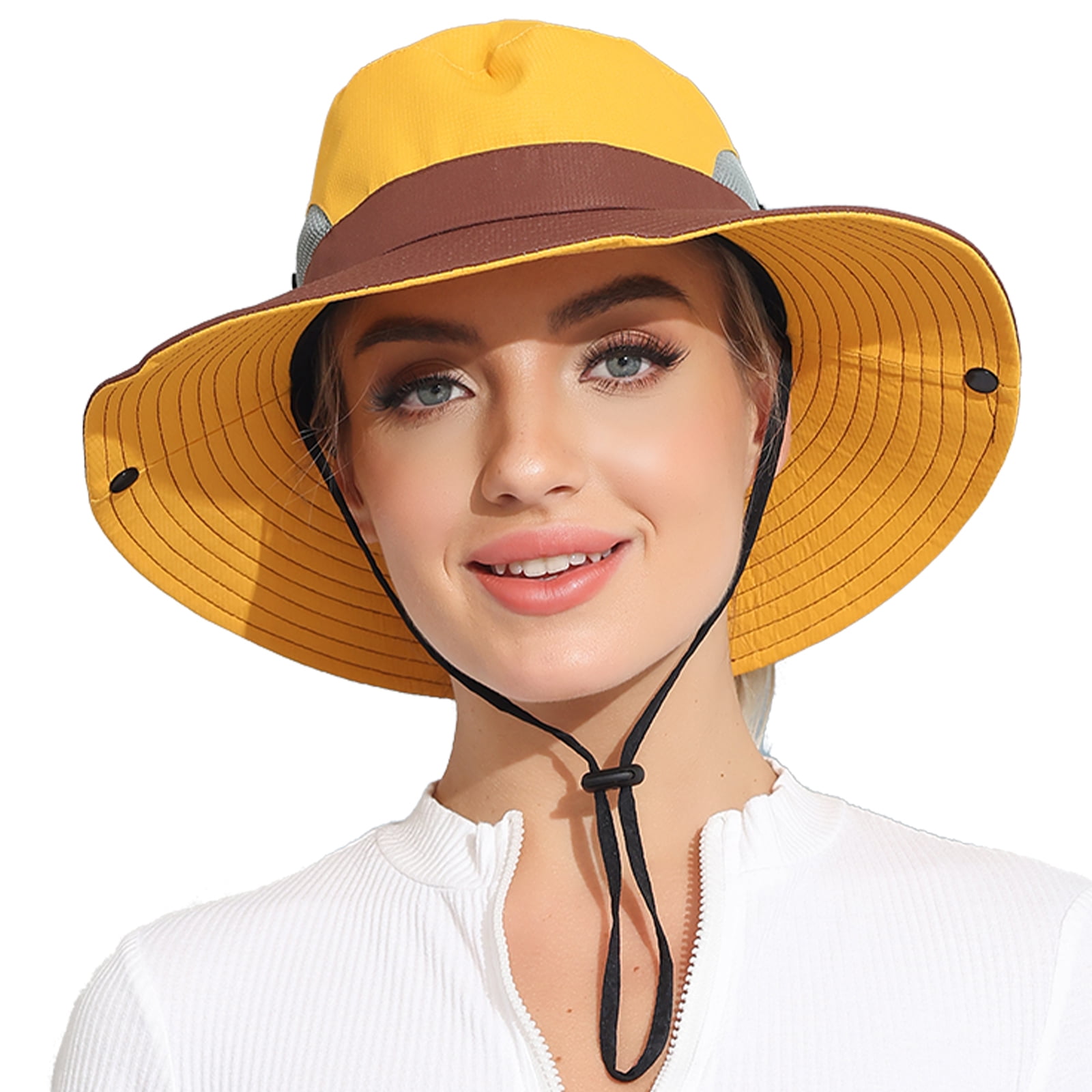 ROYAL MATRIX Women's Outdoor UV Protection Sun Hat Foldable Fishing