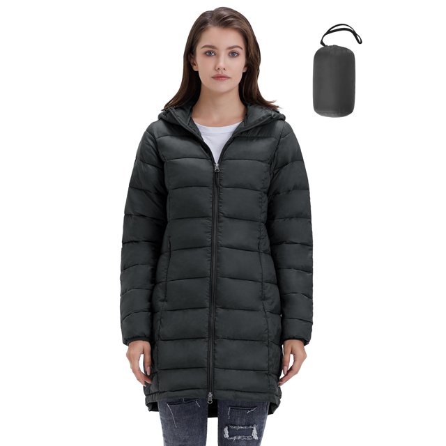 ROYAL MATRIX Women's Packable Puffer Coat, Regular and Plus Size ...