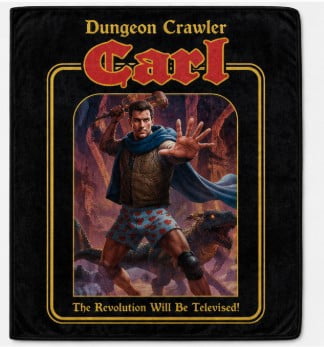 ROYAL PLUSH RASCHEL 50X60 THROW DUNGEON CRAWLER CARL - CARL