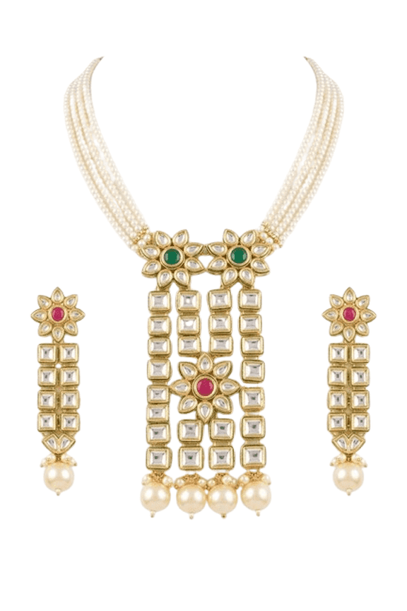 Chain Multicolor Necklaces, Brass, 1 Count per Pack