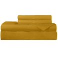 thumbnail image 1 of ROYALE LINENS 300 Thread Count 100% Long Staple Combed Cotton Sheet Set - 3 Piece Twin Bed Sheets - 1 Fitted, 1 Flat & Pillow case -Soft Cool & Crisp Sheet Set (Twin, Mustard), 1 of 10