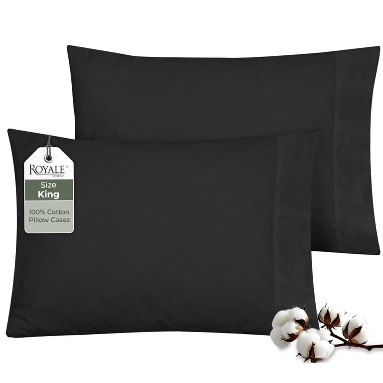 Crispy Soft Percale Cotton Pillowcases - Set Of 2 | Cooling & Luxurious | 300 Thread Count