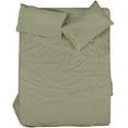thumbnail image 1 of ROYALE LINENS -3 Piece Twin XL Bed Sheet - Soft Brushed Microfiber 1800 Bedding Set - 1 Fitted Sheet, 1 Flat Sheet, 1 Pillow Case - Wrinkle & Fade Resistant TwinXL Size Sheet Set (Twin XL, SageGreen), 1 of 10