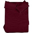 thumbnail image 1 of ROYALE LINENS - 4 Piece California King Bed Sheet - Brushed Microfiber 1800 Bedding - 1 Fitted Sheet, 1 Flat Sheet, 2 Pillowcase - Wrinkle & Fade Resistant Sheet Set (Burgundy, California King), 1 of 10