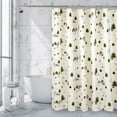 thumbnail image 1 of ROYALE LINENS White Christmas Shower Curtain, 72" x 72" Machine Washable, 1 of 5