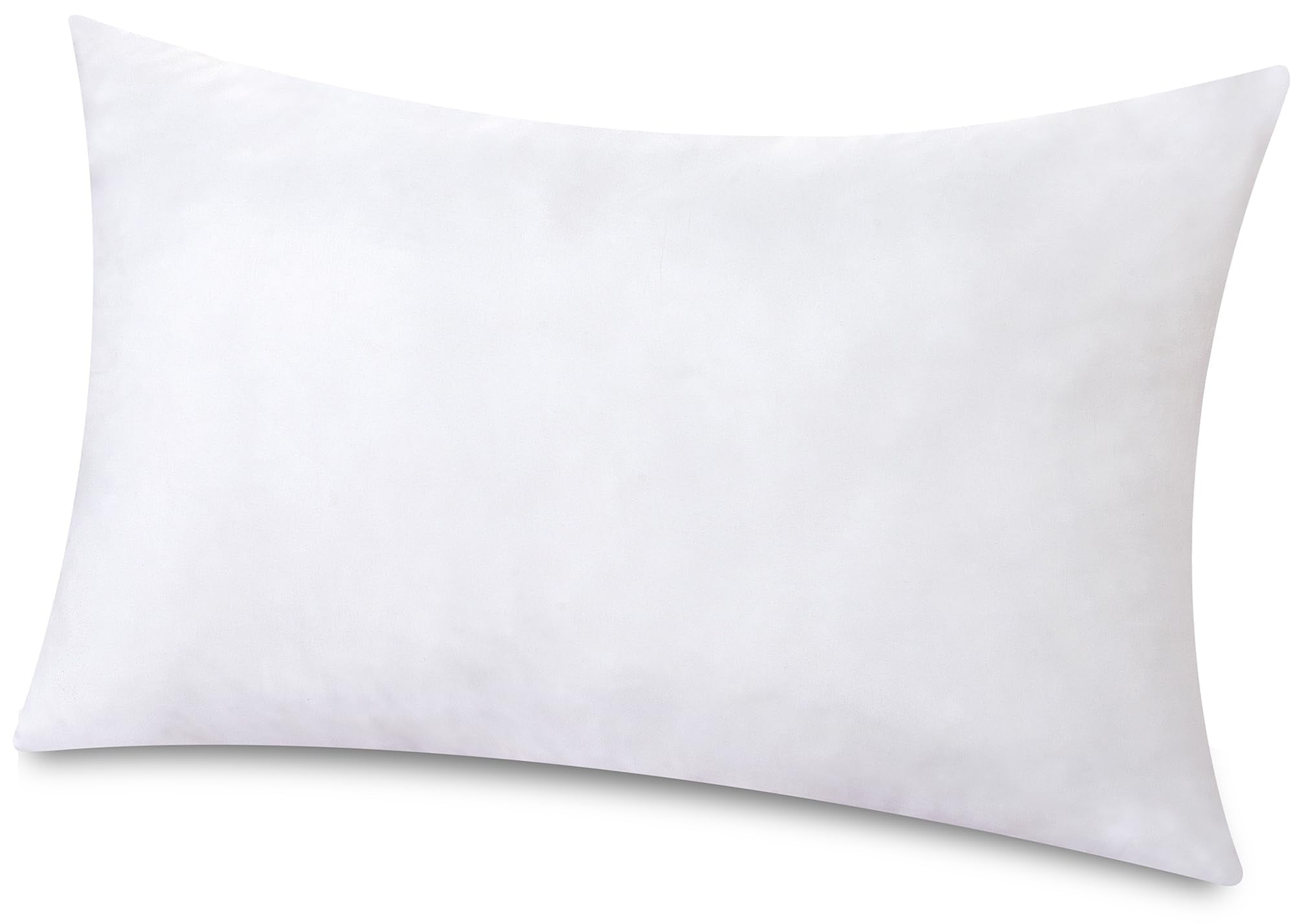 ROYALE LINENS Throw Pillow Insert - Rectangle Pillow - Bed & Couch Pillow - Sofa Pillow Insert -Decorative Pillow Insert - Inner Cushion - Pillow & Shams Stuffer White 1 Pack 12x20 Inch Pillow Insert