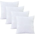 thumbnail image 1 of ROYALE LINENS Throw Pillow Insert - Square Pillow - Bed & Couch Pillow - Sofa Pillow Insert - Decorative Pillow Insert - Inner Cushion - Pillow & Shams Stuffer White 4 Pack 14 x 14 Inch Pillow Insert, 1 of 10