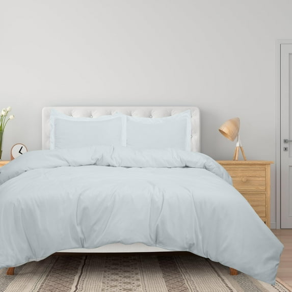 ROYALE LINENS White Duvet Cover Twin Size - Soft Twin Duvet Cover Set - 2 Pieces Double Brushed Twin Duvet Covers with Zipper Closure, 1 Twin Duvet Cover 68x90 inches and 1 Pillow Sham (Twin, White)