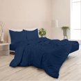 thumbnail image 1 of ROYALE Navy Duvet Cover Twin Size - 2 Piece Bedding Comforter Covers - Button Closure - 1 Twin Duvet Cover 68x90 inches and 1 Pillow Sham - No Comforter Included, 1 of 8