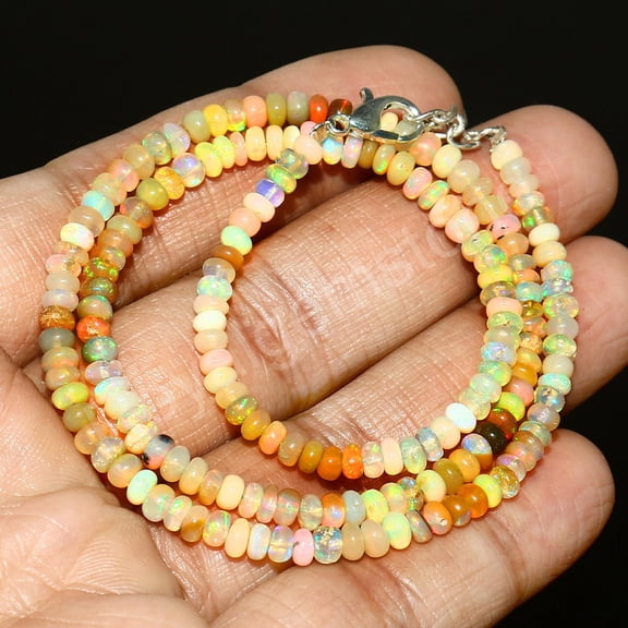 ROYALGEMSTONE Ethiopian Opal Beads Natural Opal Fire Opal Yellow Opal