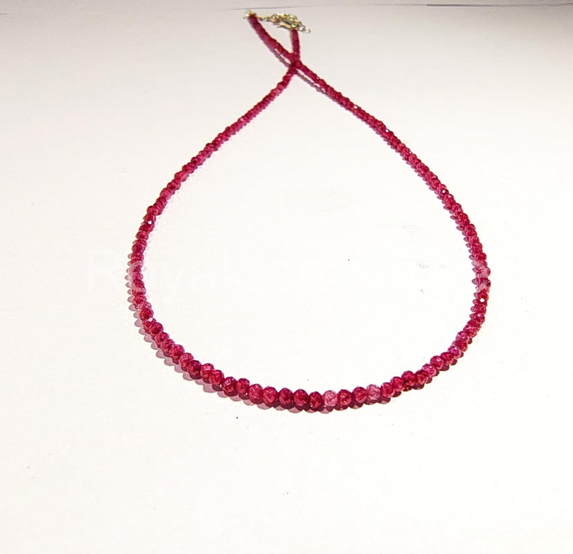 ROYALGEMSTONE Handmade Necklace Jade Beads Rondelle Jade Jewelry Making