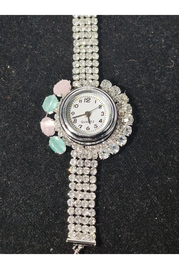 Woman Wrist Watch, Silver Colour Watch White, Gift for Her, Mother's Day Gift
