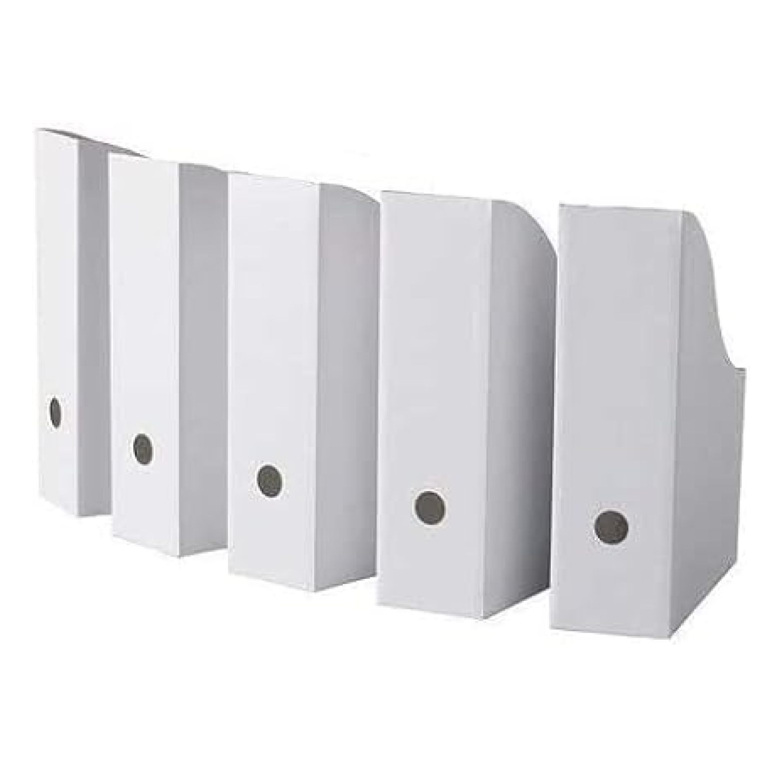 ROYALNA (50 PACK) White Magazine File Folder Holder, Magazine Organizer ...