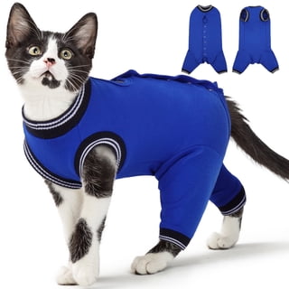ROZKITCH Cat Recovery Suit Soft Cat Onesie Breathable Cat Surgical Recovery Suit E-Collar Alternative