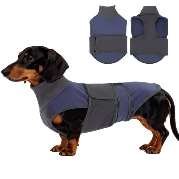 ROZKITCH Dog Calming Vest,Dual Adjustable Shirts for Dogs,Dog Anxiety Vest Jacket for Fireworks,Thunderstorm,Travel,Separation,Anxiety Calming Vest Wrap for Medium Large Dog,Navyblue,M
