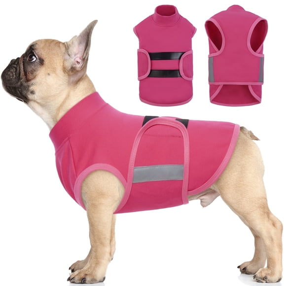 ROZKITCH Dog Anxiety Vest Comfort Soft Dog Anxiety Calming Vest Coat for Small Medium Large Dogs Adjustable Dog Anxiety Relief Shirt Wrap for Thunderstorms Fireworks Vet Visits Separation(Rosere)