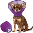 thumbnail image 1 of ROZKITCH Dog Cone Collar Stop Licking,Adjustable Elizabethan Cone for Dog After Surgery,Anti-Licking Pet Recovery Collar for Small Dogs,Purple,S, 1 of 8