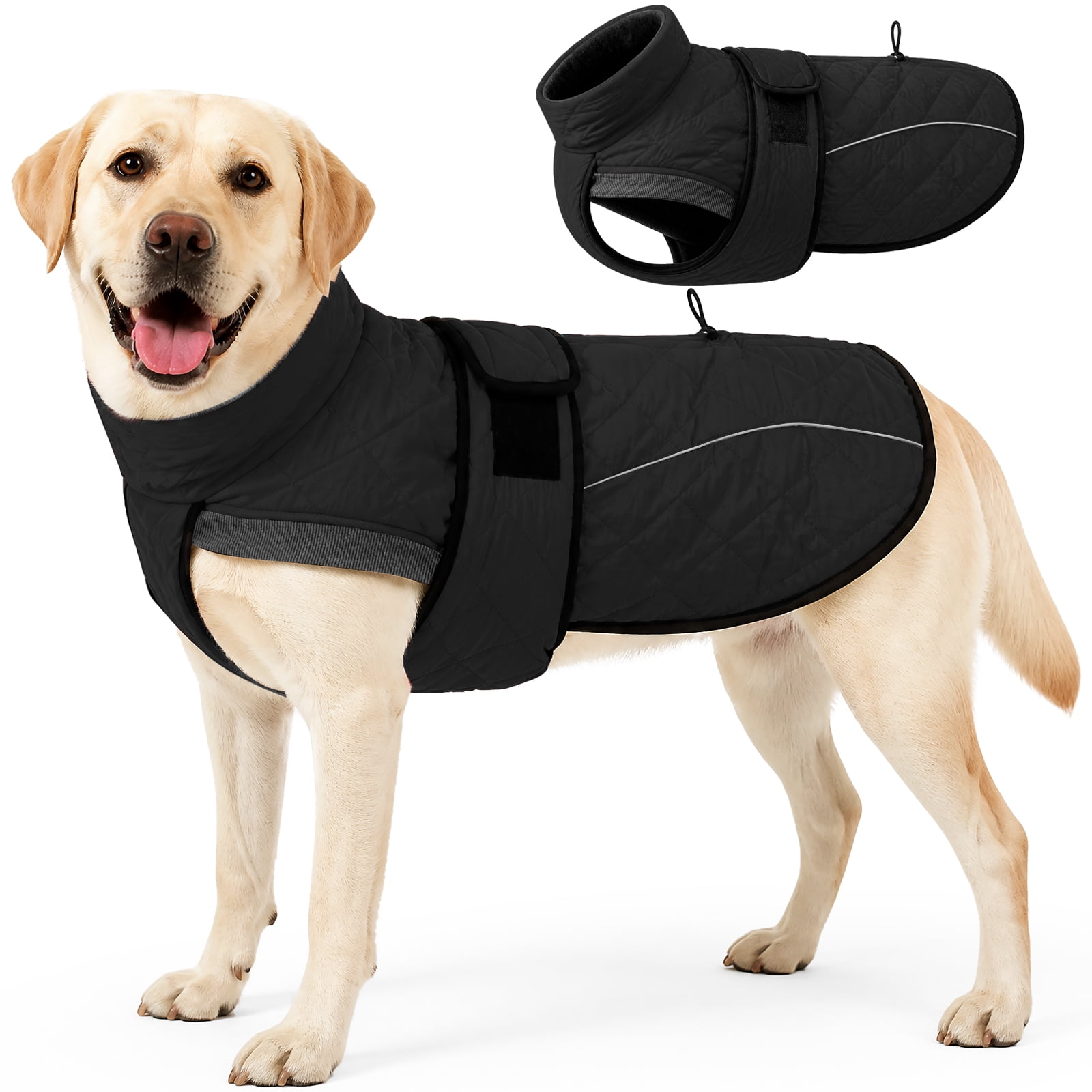 Sticky Note Snowflake ROZKITCH Dog Winter Coat,Adjustable Dog Jacket with Thick Turtleneck ...