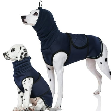 ROZKITCH Soft Dog Anxiety Vest Comfort Dog Calming Vest Adjustable Dog Anxiety Relief Shirt for Thunderstorms Fireworks Vet Visits Separation NavyBlue L